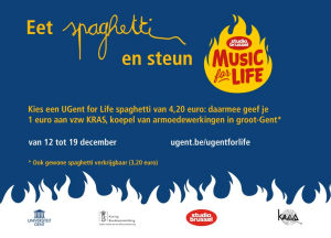 UGent for Life is dit jaar ten voordele van KRAS, de koepel van Gentse armoedeverenigingen.